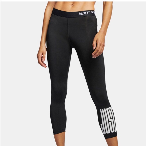 Nike Pants - Brand New !!! Nike Pro Just Do It Cropped Leggings